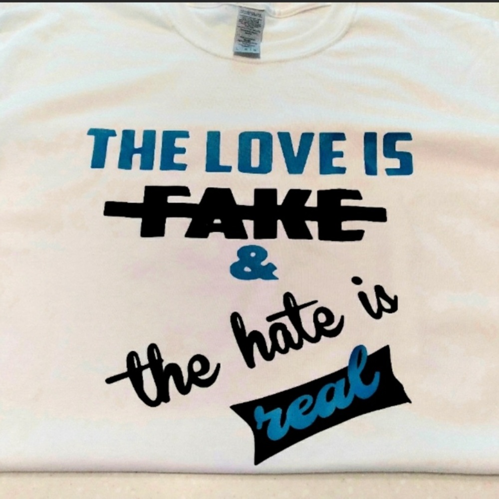 NEW “LOVE IS FAKE…” TEE BY: UNDEFEATED ENERGY